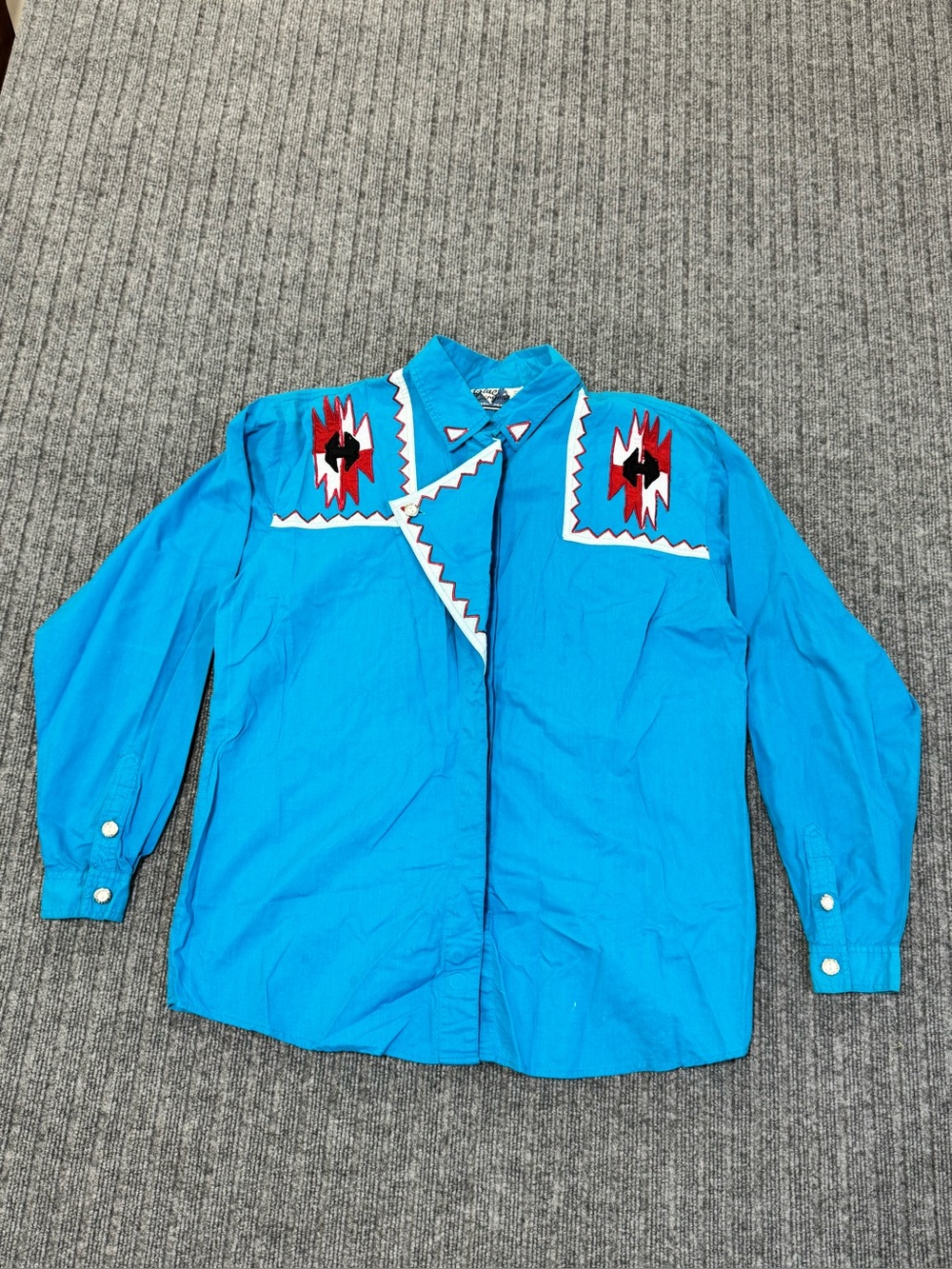 Vintage Blue Canyon Western Wear Button Down Medium